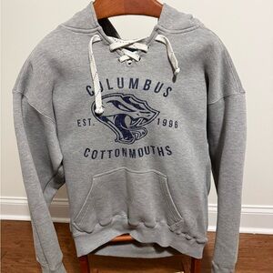 Gray Columbus Cottonmouths Hockey Hoodie